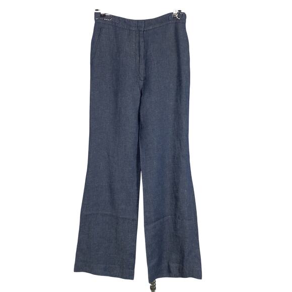 Gabriela Hearst Classic Blue Trousers Clothing Size 38 - Picture 2 of 5